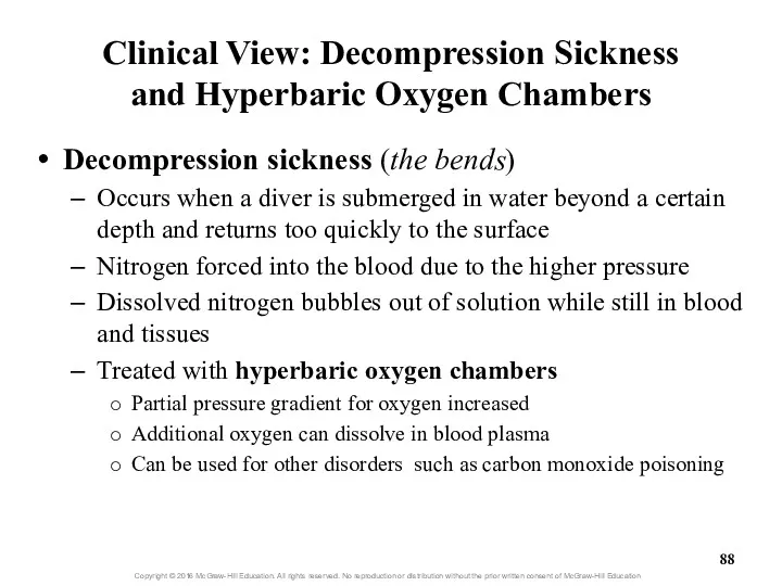 Clinical View: Decompression Sickness and Hyperbaric Oxygen Chambers Decompression sickness