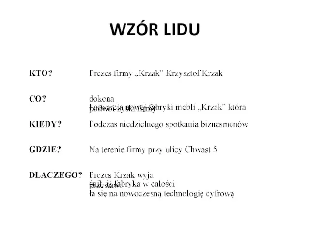 WZÓR LIDU