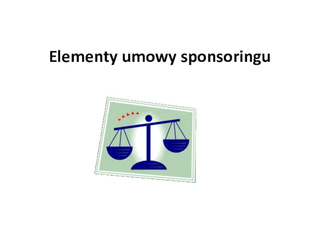 Elementy umowy sponsoringu