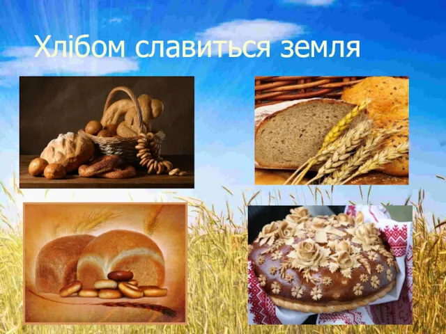 Хлібом славиться земля