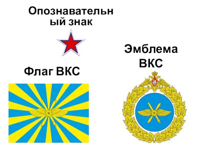 Флаг ВКС Эмблема ВКС Опознавательный знак