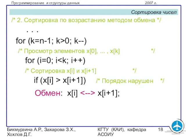 Бикмурзина А.Р., Захарова З.Х., Хохлов Д.Г. КГТУ (КАИ), кафедра АСОИУ