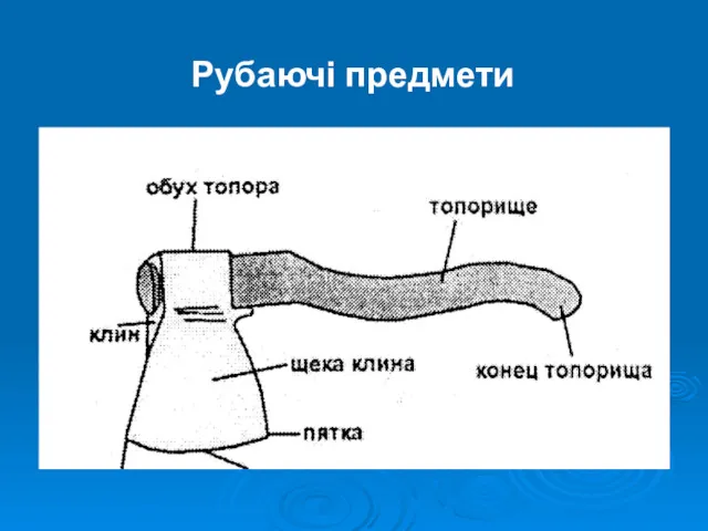 Рубаючі предмети