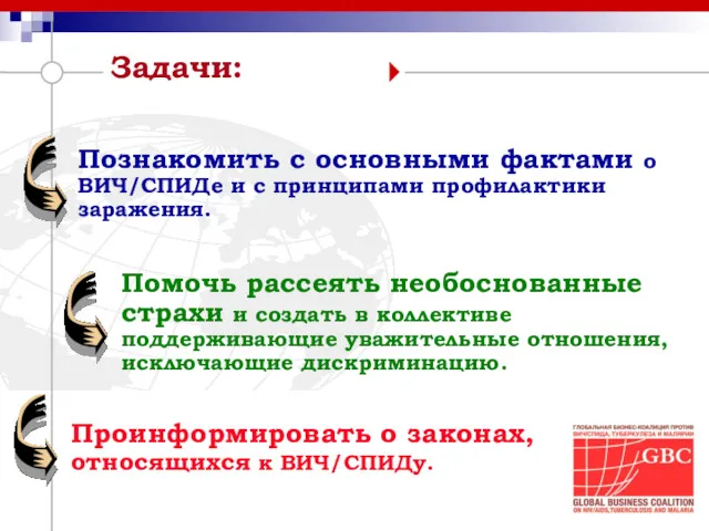 Задачи: Помочь рассеять необоснованные страхи и создать в коллективе поддерживающие