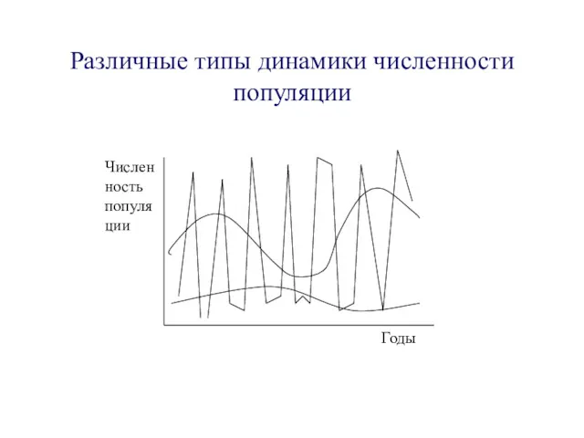 Различные типы динамики численности популяции