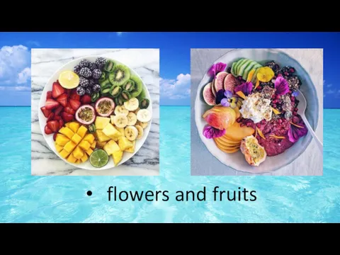 flowers and fruits