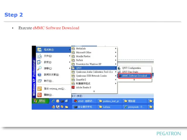 Execute eMMC Software Download