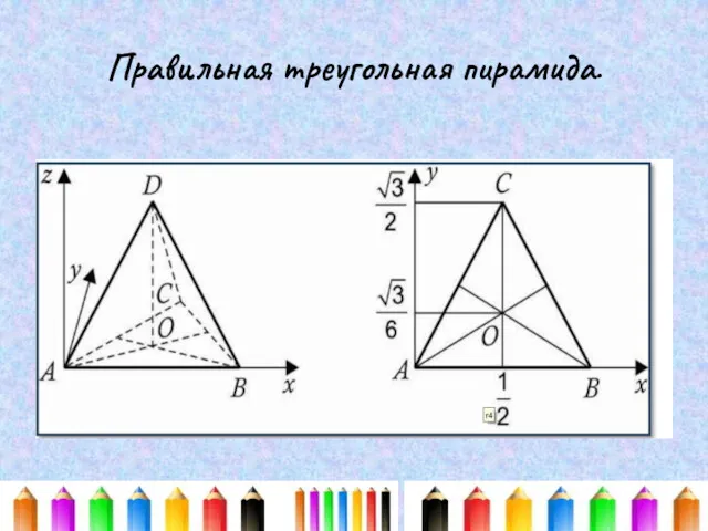 Правильная треугольная пирамида.