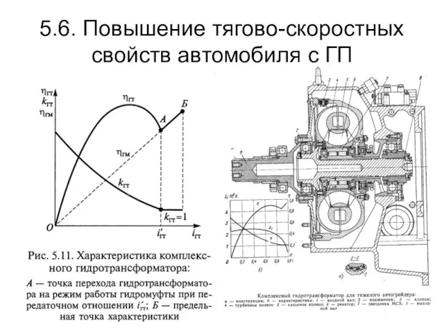 5.6. Повышение тягово-скоростных свойств автомобиля с ГП