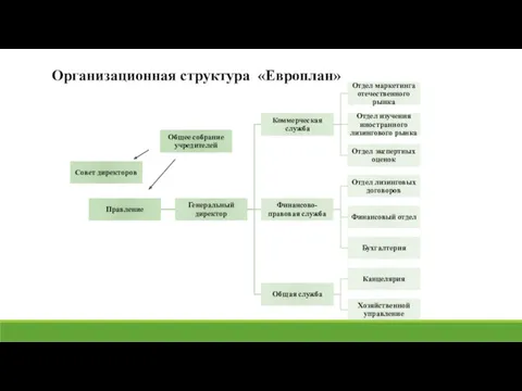 Организационная структура «Европлан»