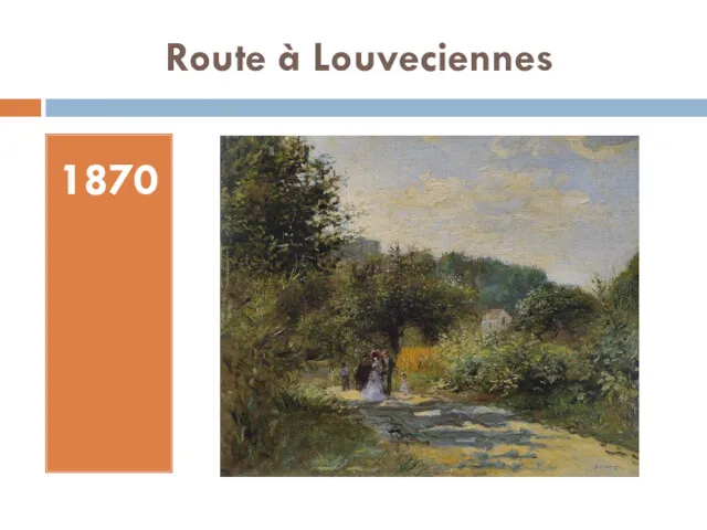 Route à Louveciennes 1870