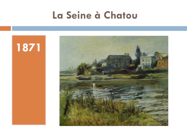 La Seine à Chatou 1871