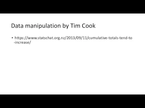Data manipulation by Tim Cook https://www.statschat.org.nz/2013/09/11/cumulative-totals-tend-to-increase/