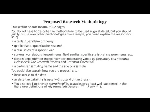 Proposed Research Methodology This section should be about 1-2 pages