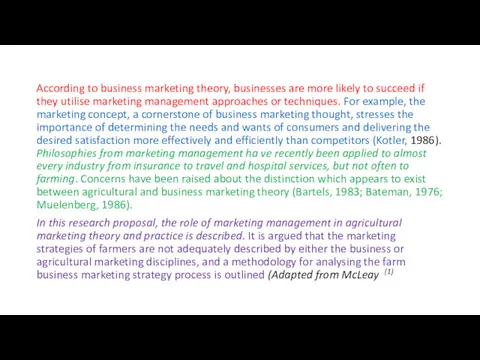 According to business marketing theory, businesses are more likely to