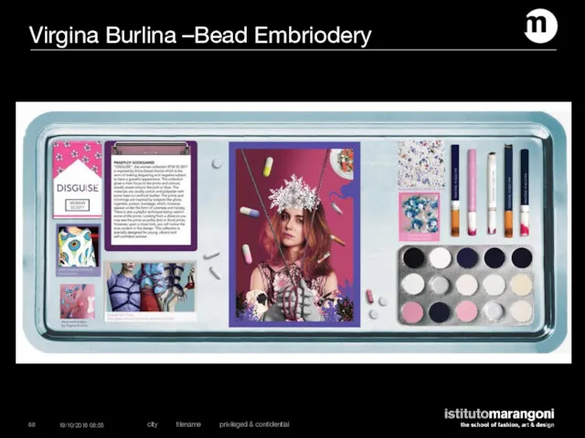 Virgina Burlina –Bead Embriodery 19/10/2016 08:55 city filename privileged & confidential