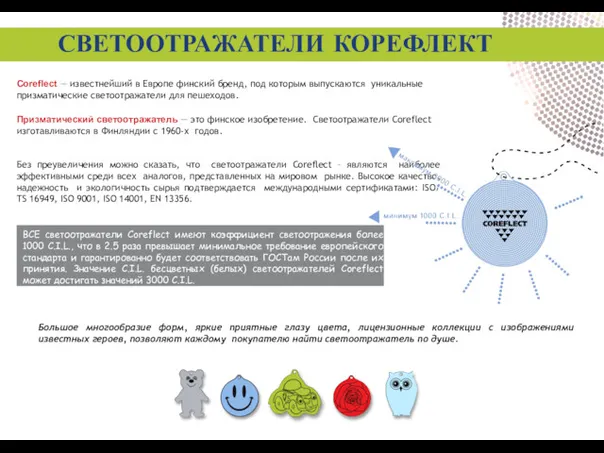 Светоотражатель Coreflect Coreflect — известнейший в Европе финский бренд, под