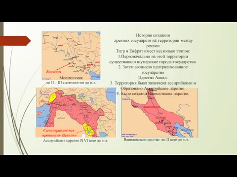 Месопотамия во II – III тысячелетии до н.э. Ассирийское царство