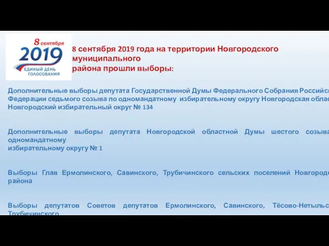 8 сентября 2019 года на территории Новгородского муниципального района прошли