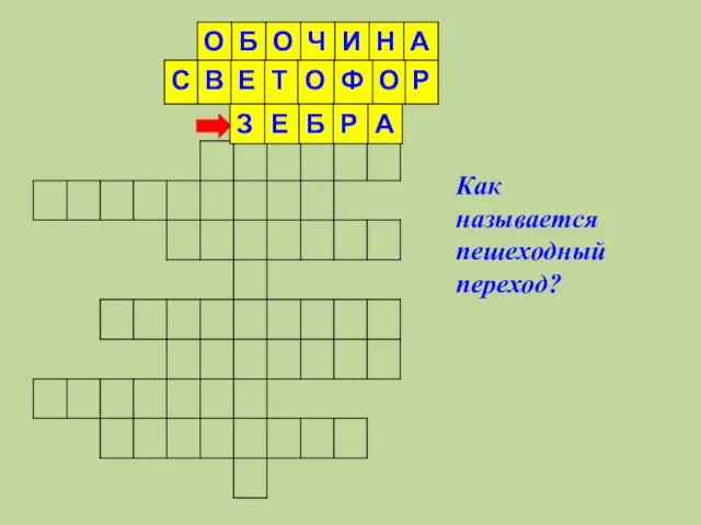 Как называется пешеходный переход?