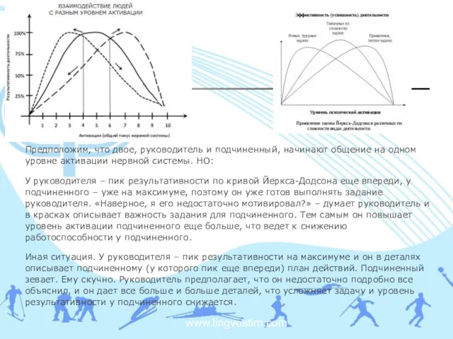 www.lingvostim.com Предположим, что двое, руководитель и подчиненный, начинают общение на одном уровне активации