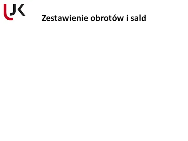 Zestawienie obrotów i sald