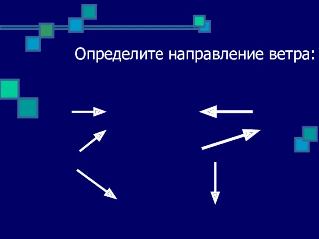 Определите направление ветра: