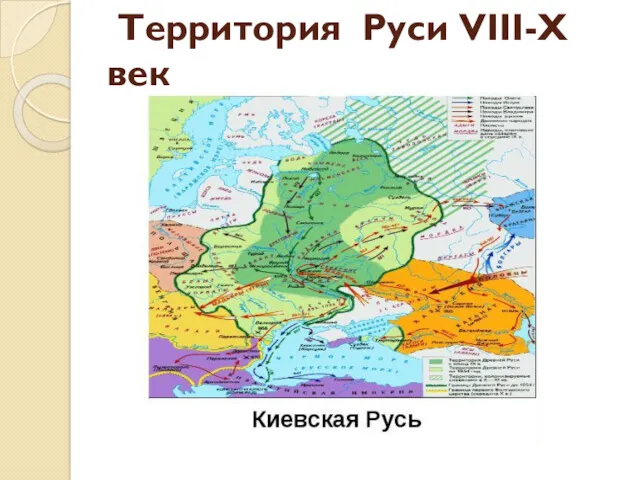 Территория Руси VIII-X век