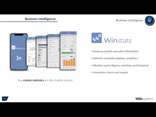 Business intelligence Key casino statistics on the mobile device Easily