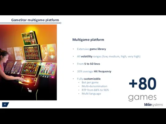 GameStar multigame platform Extensive game library All volatility ranges (low,