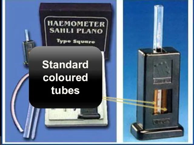 Standard coloured tubes