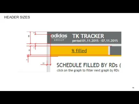 HEADER SIZES