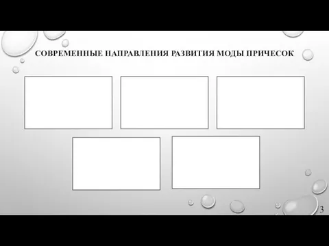 СОВРЕМЕННЫЕ НАПРАВЛЕНИЯ РАЗВИТИЯ МОДЫ ПРИЧЕСОК