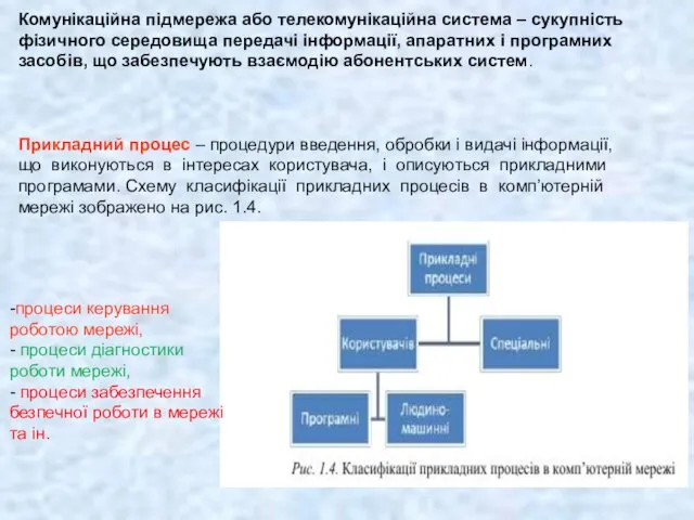 Комунікаційна підмережа або телекомунікаційна система – сукупність фізичного середовища передачі