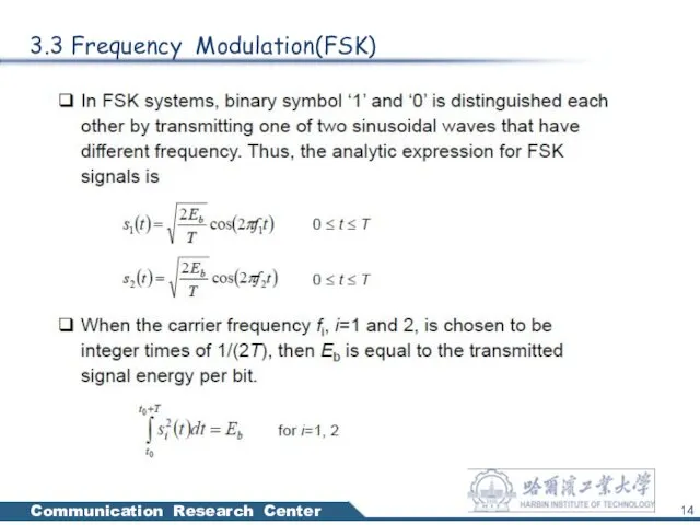 3.3 Frequency Modulation(FSK)