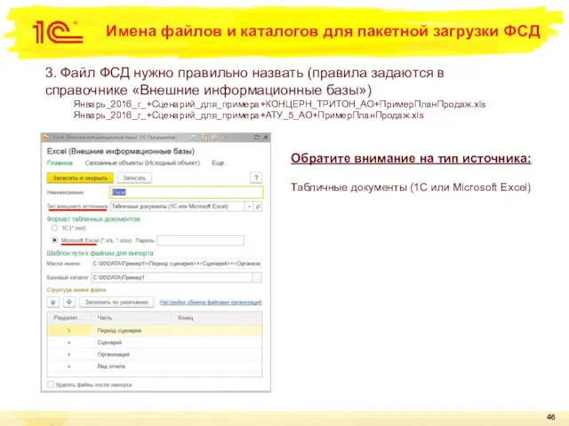 Имена файлов и каталогов для пакетной загрузки ФСД 3. Файл