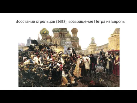 Восстание стрельцов (1698), возвращение Петра из Европы