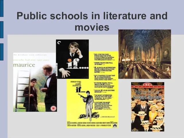 Public schools in literature and movies