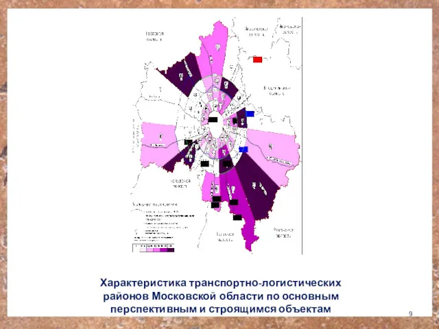 Характеристика транспортно-логистических районов Московской области по основным перспективным и строящимся объектам