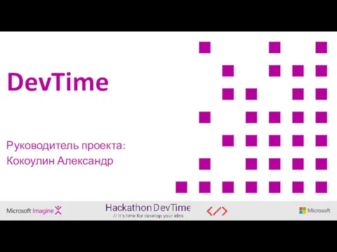 DevTime Руководитель проекта: Кокоулин Александр