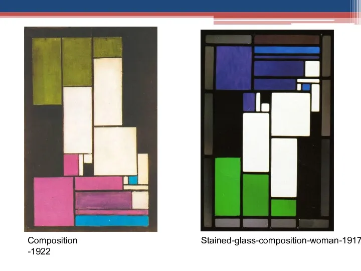 Stained-glass-composition-woman-1917 Composition -1922