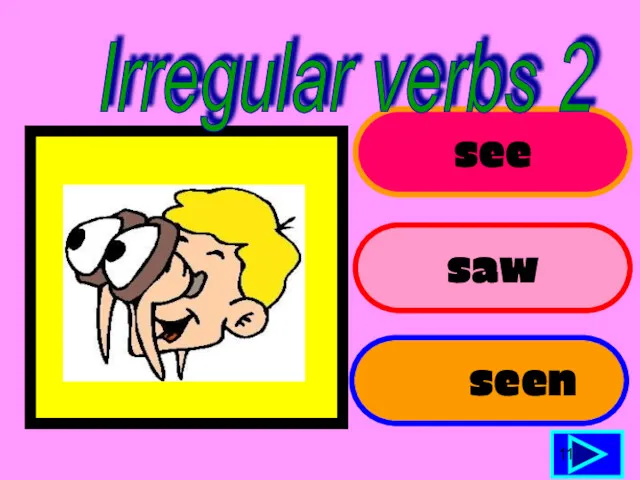 see saw seen 11 Irregular verbs 2