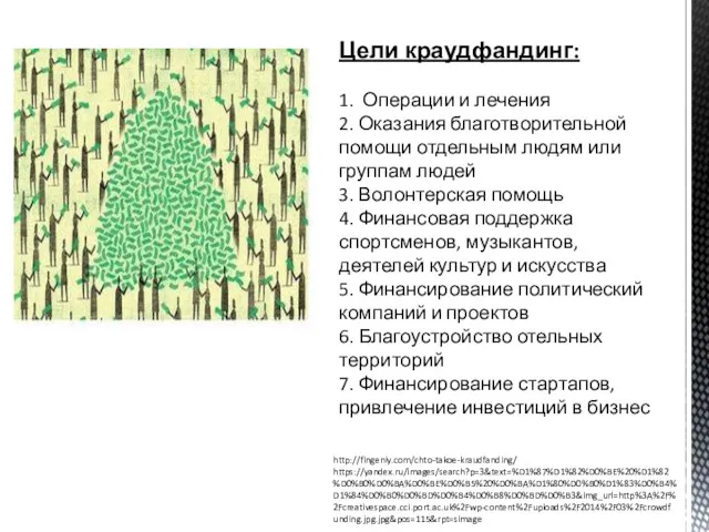 Цели краудфандинг: 1. Операции и лечения 2. Оказания благотворительной помощи