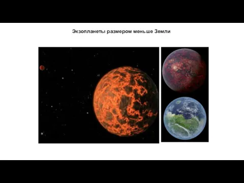 Экзопланеты размером меньше Земли