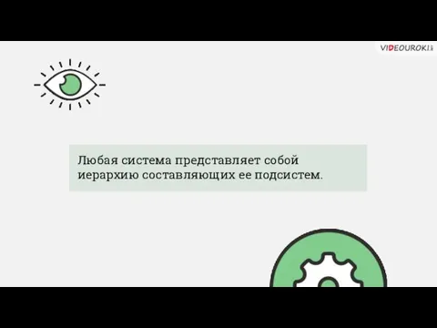 Любая система представляет собой иерархию составляющих ее подсистем.