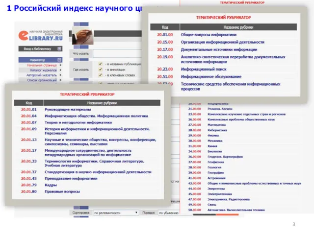 1 Российский индекс научного цитирования eLibrary.ru