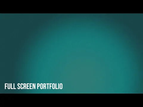 Full screen Portfolio