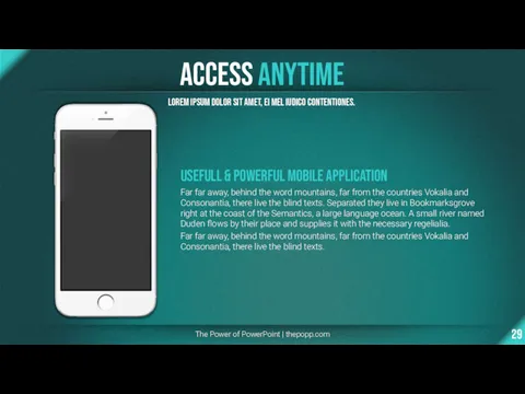 Access AnyTIME The Power of PowerPoint | thepopp.com Lorem ipsum
