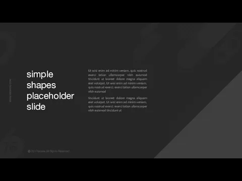 simple shapes placeholder slide Ut wisi enim ad minim veniam,