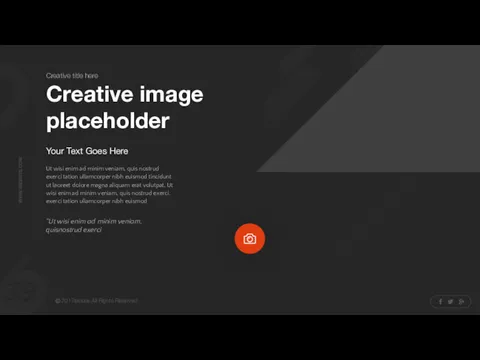 Creative image placeholder Ut wisi enim ad minim veniam, quis